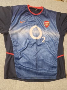 ARSENAL 2002/2003 AWAY FOOTBALL SHIRT SOCCER JERSEY KIT BLUE ADIDAS MENS XL - Picture 1 of 5