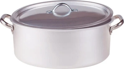 Pentole Agnelli Casseruola Induzione Ovale con Coperchio cm 30 Family - Immagine 1 di 2