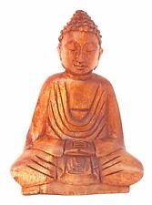 Holz Figur Meditation Buddha Gebets Bali