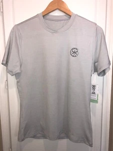 Women’s UPF 50+ Short-Sleeve Rash Guard Gray Size Large Mission Beach Surf Co. - Picture 1 of 6