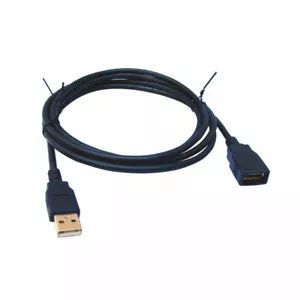 3-Feet,USB 2.0 Male to Female Extension cable. Hi Quality,Gold connector.Black. - Picture 1 of 4