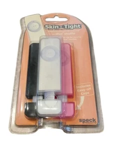 Paquete de 3 fundas Speck Toughskins para iPod Shuffle Protection NUEVAS blancas rosas negras de colección - Imagen 1 de 3