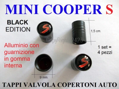 MINI COOPER S SD JCW Set of 4 VALVE CAPS VALVE COVERS CAPS VALVE CUP - Image 1 of 4