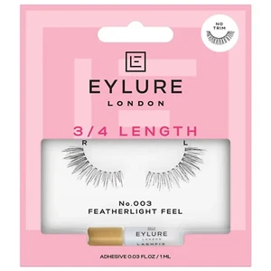 Eylure 3/4 Length Featherlight Feel Strip Lashes - 003 Black - Picture 1 of 3