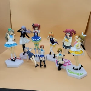 Lote de 9 figuras de Love Live Girls venta personajes de manga anime - Imagen 1 de 23