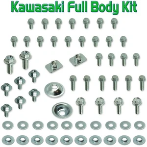 Kit original de pernos de carrocería KAWASAKI KX 100 125 250 500 plásticos para guardabarros asiento - Imagen 1 de 3