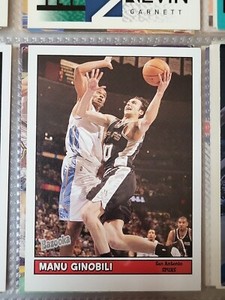 2005 Bazooka Basketball #36 Manu Ginobili San Antonio Spurs HOF