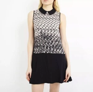 Marc By Marc Jacobs Silk Dress | Collar | Geometric | Size M Designer Party Work - Picture 1 of 10