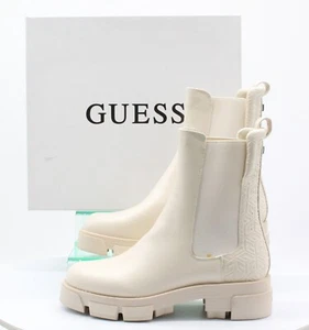 GUESS WOMENS ANKLE BOOTS UK 6 EU 39 WHITE RRP £160 AD - Picture 1 of 11