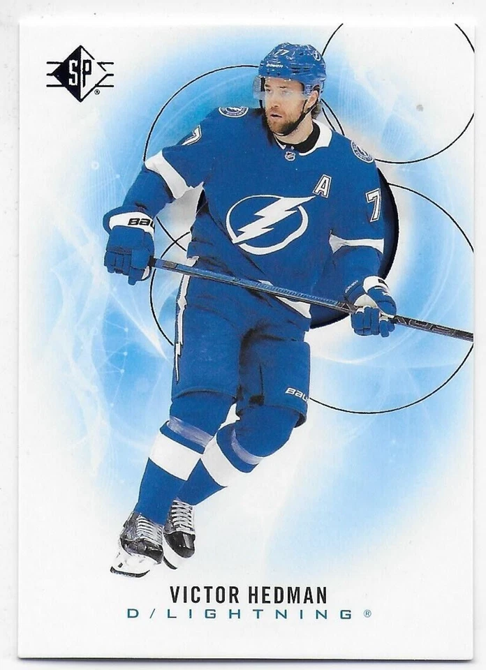 2020-21 SP Blue #3 Victor Hedman - Tampa Bay Lightning - Image 1 of 2