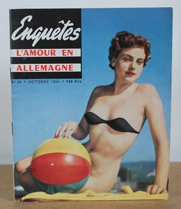 Ermittlungen Nr. 29 Die Liebe in Deutschland Oktober 1954 Fotos von Serge Jacques... - Bild 1 von 7