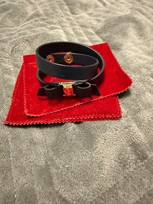 Pulseira de couro Salvatore Ferragamo - Imagem 1 de 2
