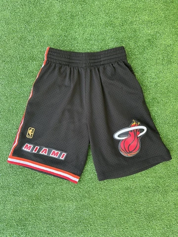 Miami Heat Mitchell & Ness Men's Black Swingman Shorts NBA Small S Cover