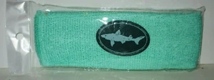 DOGFISH HEAD BEER BREWERY BREWING TERRY CLOTH HEADBAND SWEAT BAND LIGHT GREEN - Picture 1 of 1