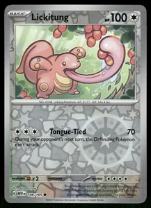 Lickitung Reverse Holo NM 108/165 Scarlet & Violet 151 Pokemon Card - Picture 1 of 1