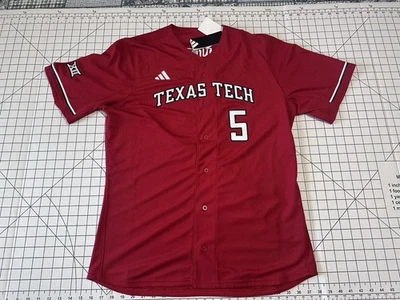 Texas Tech Red Raiders Patrick Mahomes #5 adidas NCAA Baseball Jersey Size L - Image 1 of 4