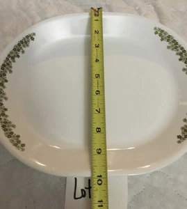 Vintage CORELLE SPRING BLOSSOM CRAZY DAISY PLATTER PLATE WHITE GREEN FLOWERS - Picture 1 of 3