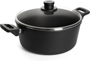 128ILL - Casseruola Induction Line Con 2 Manici E Coperchio in Vetro Infrangibil - Foto 1 di 12