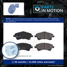 Brake Pads Set fits TOYOTA VERSO AUR20 2.0D Front 09 to 18 1AD-FTV Blue Print