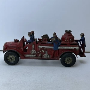 Vintage Antique 1920s Arcade Toys Cast Iron CFD Firefighting Fire Truck - Picture 1 of 21