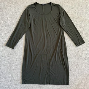Q’neel Vestito Donna 14 XL Manica Lunga Elasticizzato Pullover Midi Minimalista Casual - Foto 1 di 8