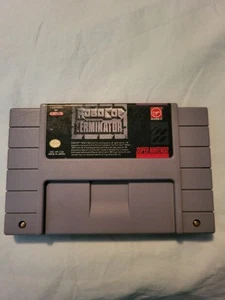 Robocop Versus The Terminator (Super Nintendo, SNES, 1993) Authentic Tested - Picture 1 of 5