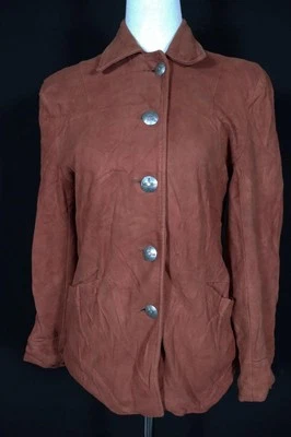 Rare Vintage 1950's Soft Rust Color Deerskin Jacket Size Small Exc Condition - Image 1 of 3