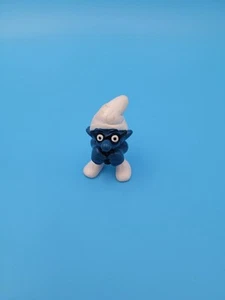 1981 AIRPLANE SMURF Vintage Schleich Smurfs - Picture 1 of 4