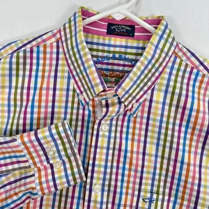 Paul & Shark Hemd Herren XL mehrfarbig kariert kariert Button Down Yachting Freizeit - Bild 1 von 10