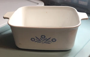 Vintage Corning Ware Loaf Casserole Dish Blue Cornflower P-4–B 1 1/2 Qt. No Lid - Picture 1 of 5
