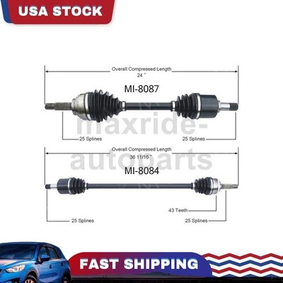 Front Passenger Driver Side CV Axle Joint Fits Mitsubishi Mirage Foto 1 de 3
