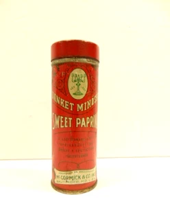 Vintage McCormick & Co., Baltimore "Banquet Brand Sweet Paprika" tin - Picture 1 of 9