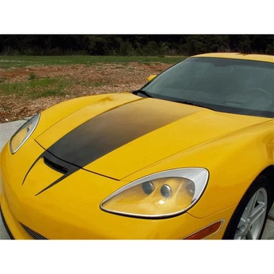 Black Vinyl Fade Hood Graphic for 2007-2013 Chevy Corvette Z06 - Image 1 of 4