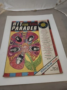 Hit Parader Magazine Dec 1967 60's Rock Paul Revere Stones Airplane Monkees - Picture 1 of 2