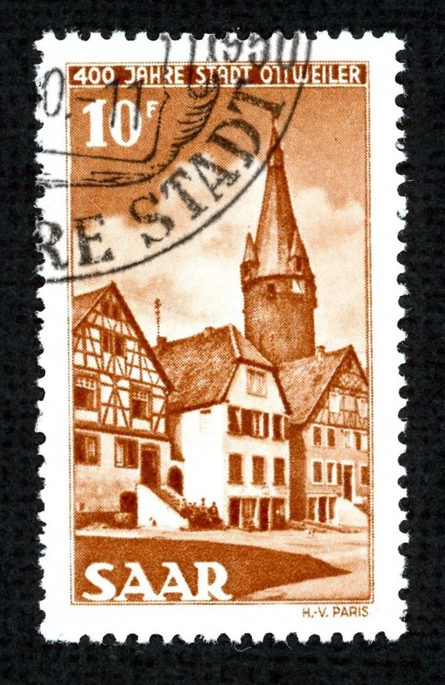 Stamp Saar, Scott # 225 used - Image 1 of 1
