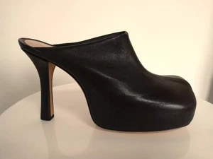 Auténticas mulas de cuero Bottega Veneta chocolate oscuro en talla 37,5 - Imagen 1 de 1