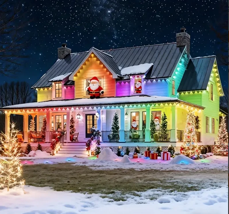 Outdoor Christmas Lights For House 400ft - Image 1 of 4