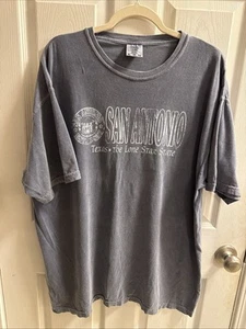 T-shirt uomo colori comodi San Antonio Texas grigio taglia XL - Foto 1 di 10