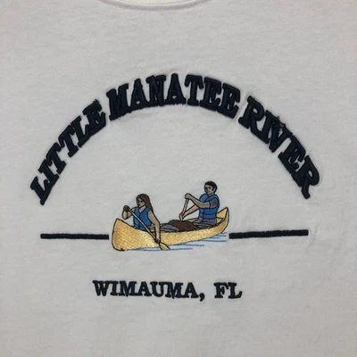 Camiseta BVD Little Manatee River Wimauma Florida Gráfica Bordada Talla Grande Foto 1 de 4