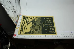 vintage ART PRINT MAY calendar - Picture 1 of 6