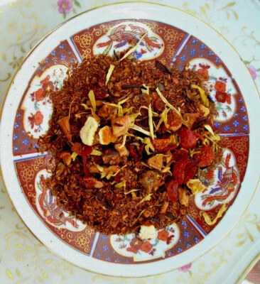 Té Sudafricano Rojo Rooibos Fruta Supremo Limón Rosa Caderas Hibisco y Mango Foto 1 de 3