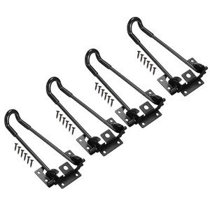 4pcs Foldable Hairpin Legs 7.3" Height Table Furniture Legs with Screws, Black - Picture 1 of 5