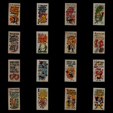 1961 O-Pee-Chee Giant Funny Valentines set of 43/66 (200690)