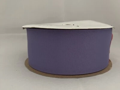 Grosgrain Ribbon, Solid, 2.25” wide, 50 yds, Tropic Lilac, New - Image 1 of 3