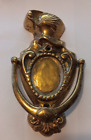 vintage Brass door Knocker knights helmet family crest