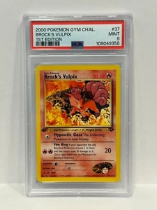 2000 POKEMON GYM CHALLENGE 37 BROCK'S VULPIX PSA 9 MINT 1ST EDITION - Picture 1 of 2