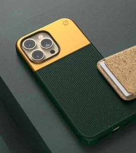 Atom Studios Split Wood Fiber iPhone Case for Apple iPhone 14 Plus Pro Max - Picture 1 of 4