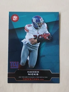 2011 Topps New York Giants Football Karte #TT18 Hakeem Nicks - Bild 1 von 2