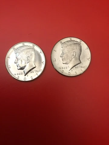 2021 kennedy half dollar P & D, From Mint Rolls, Uncirculated Cover