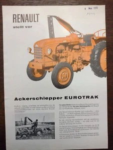 Tractor original Renault Eurotrak N72 N73 N71 N70 folleto - folleto de venta - Imagen 1 de 2